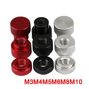 M3/4/5/6/8/10 Knurled Thumb Nuts High / Thin Type Aluminum Alloy Hand Grip Knobs - Picture 1 of 5