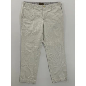 Pantalones chinos para hombre Listo bolsillos blancos frente plano 100 % algodón 38 x 32 - Imagen 1 de 9