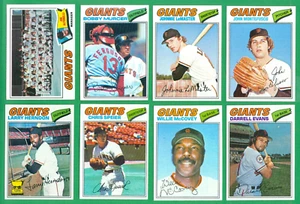 1977 TOPPS SAN FRANCISCO GIANTS TEAM SET NM MURCER McCOVEY HERNDON RC - Picture 1 of 3