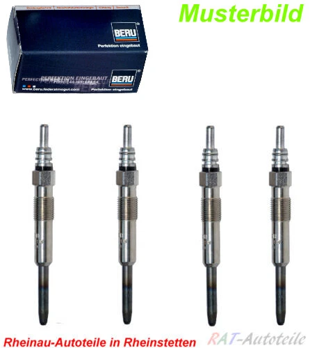 4x BERU GE133 GLÜHKERZE  AUDI A1 3 4 5 6 Q3 Q5 SEAT ALTEA - Bild 1 von 1