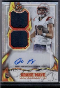 2024 Resurgence Drake Maye Dual Patch Auto /125 - Picture 1 of 2
