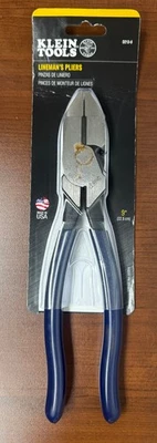 Klein Tools D213-9 Lineman's Square Nose Pliers 9 Inch Dipped Handle - NEW - Image 1 of 3