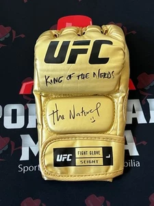 Caio Borralho Autographed UFC MMA Gold Glove Full Auto King Of Nerds PSA DNA COA - Picture 1 of 2