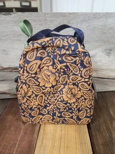 Vera Bradley Lunch Bag Lotus Montage Roasted Pecan Cooler Tote Lunch Bunch - Picture 1 of 3