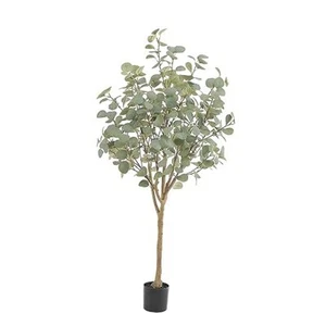 Tall Eucalyptus Tree Artificial,4ft(48in) Faux Eucalyptus Tree with Realistic - Picture 1 of 7