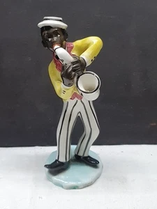 Vintage Jazz Band, Saxophonspieler, Made in Italy, 15 cm hoch (B1) - Bild 1 von 6
