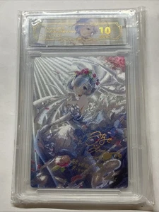 REM Wedding Re:Zero Graded 10 Gem Mint Holo Foil Slab Card Waifu Girl Signature - Picture 1 of 11