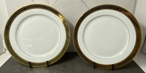 2 Speiseteller American Atelier Buckingham 5769 10,75" Weißgold ohne Chips - Bild 1 von 5