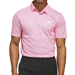 Adidas Golf Men's Core Allover Print Polo Golf Shirt, NEW - Picture 1 of 5