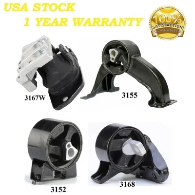 4PCS MOTOR & TRANS MOUNT FIT 2007-2010 Chrysler Sebring 2.4L & 2.7L - Image 1 of 4