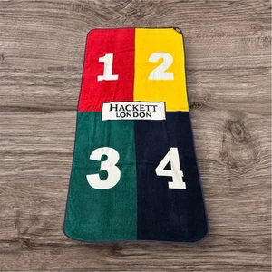 Hackett London telo mare in spugna Linea Polo Rosso/giallo/verde/blu - Imagen 1 de 3