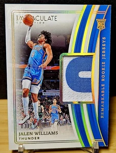2022-23 Jalen Williams Panini Immaculate Remarkable Rookie Patch Gold 3/10 RC - Picture 1 of 6
