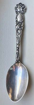 HERMOSA CUCHARADITA ANTIGUA ALVIN "ROSA NUPCIAL" PLATA ESTERLINA, 25 gramos Foto 1 de 3