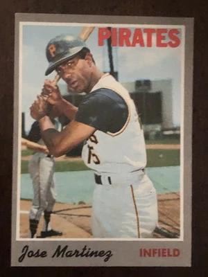 1970 Topps #8 Pirates Jose Martinez - Image 1 of 2