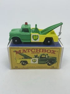Caja repro vintage Lesney Matchbox 13 personalizada color inverso BP camión de naufragios. - Imagen 1 de 7