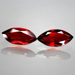 2,22 quilates Piedra preciosa natural espesartina granate rojo marquesa faceta Namibia brillante - Imagen 1 de 7