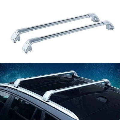 Barra transversal compatible con GMC YUKON XL 2021-2026 barras transversales plateadas bloqueables Foto 1 de 4