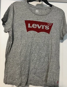 Levi Strauss & Co T- Shirt Size XLarge Graphic Gray Red Short Sleeve Top In EUC - Picture 1 of 3