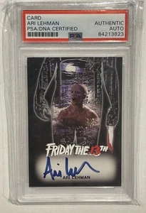 Venerdì 13 - Autografo Auto Ari Lehman - Jason 1 - PSA/DNA Jason Voorhees #1 - Foto 1 di 2