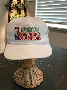 Vintage Boston Celtics 1986 World Champions Sports Specialties Snapback Hat Cap - Picture 1 of 21