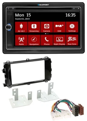 Blaupunkt Bluetooth DAB 2DIN USB DVD MP3 Autoradio für Toyota Auris (ab 2013) - Bild 1 von 4