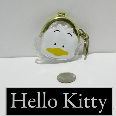 Sanrio Hello Kitty Vintage 1996 Pekkle Nylon Kiss-Lock Cambio Cartera Llavero Foto 1 de 3