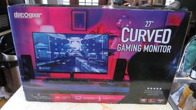 Monitor curvo para juegos Deco Gear 27 pulgadas 2560x1440 144 Hz, VA, 16:9, 3000:1 Foto 1 de 3