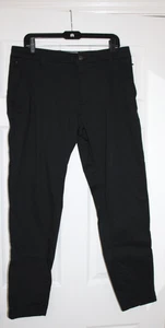 Birddogs Pants Mens 34x30 BLACK Tech Performance Golf Chino Casual Preppy Logo - Picture 1 of 5