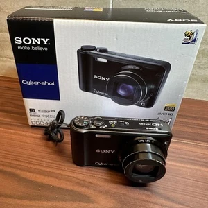 SONY Cyber-shot DSC-HX5V Black Digital Camera 10.2MP Full HD 10x Zoom GPS - Picture 1 of 18
