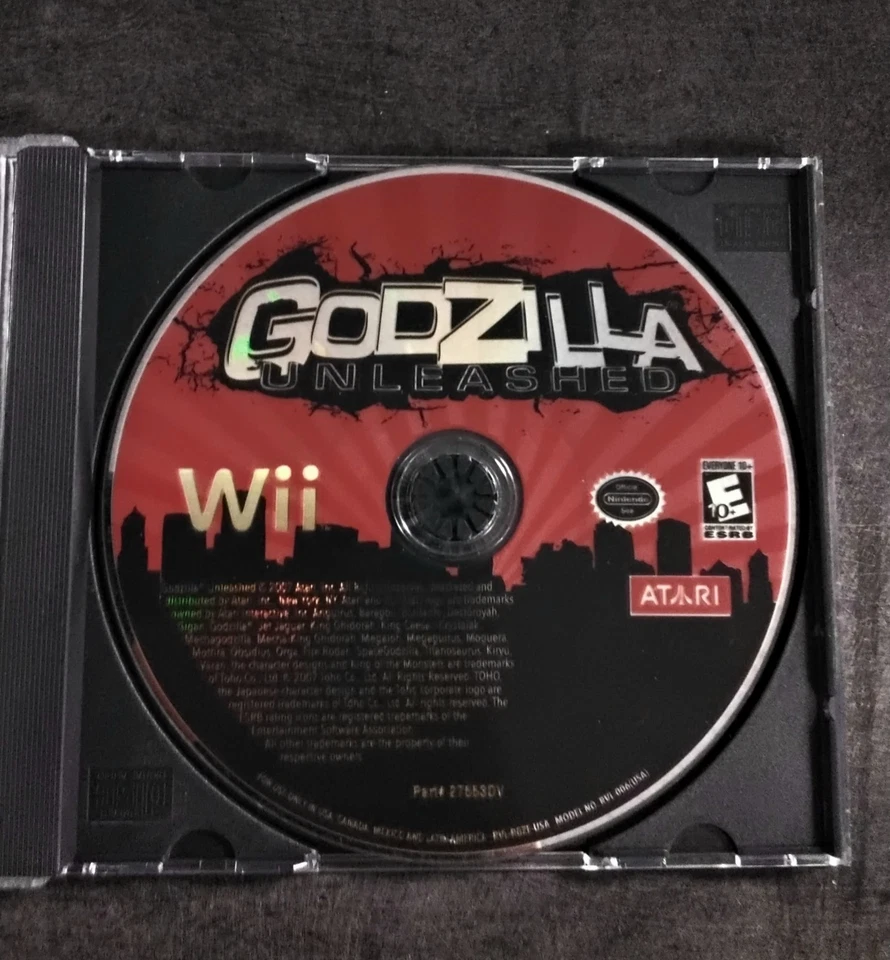 Godzilla: Unleashed (Nintendo Wii, 2007) Disc Only - Image 1 of 2