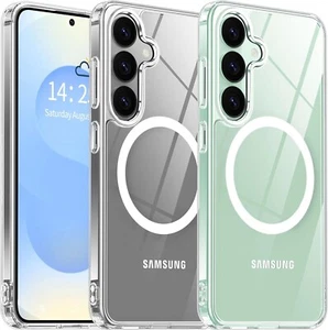 Custodia Oterkin Magnetica per Samsung Galaxy S25 Trasparente [Compatibile con MagSafe][Ant - Foto 1 di 6