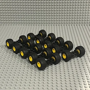 Lego 20 Matched Wheels + Tires + Axles Car Truck with 24 x 12 Balloon Tires - Picture 1 of 3