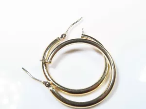 Creolen 14 Karat Gelbgold - Bild 1 von 9