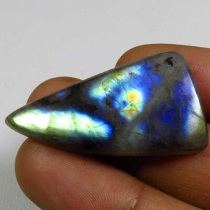 Spektrolith Labradorit Edelstein 35x20 mm Natur Multi Flash Fancy Cabs LB-860 - Bild 1 von 11