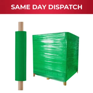 Pallet Wrap Green Stretch Shrink Wrapping Roll Cling Film 400 mm x 200 m 20 mu - Picture 1 of 7