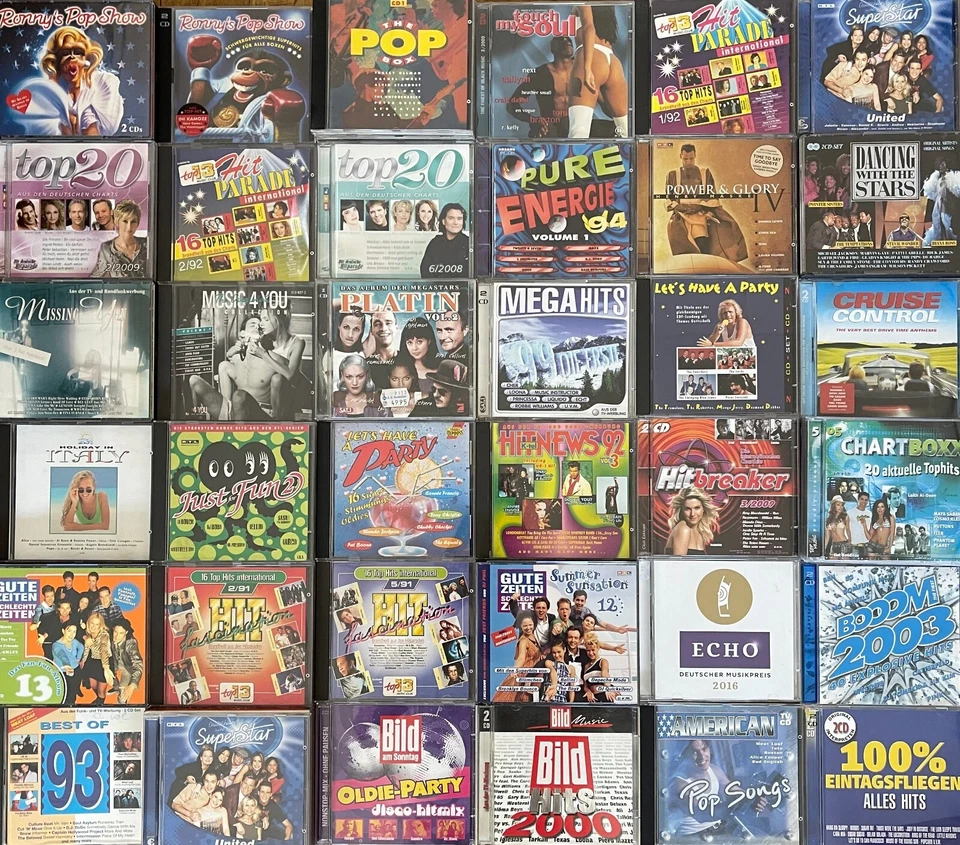 Pop, Various, Hits, Charts  Sampler & Compilations CD Auswahl (nur1x Porto) - Bild 1 von 1