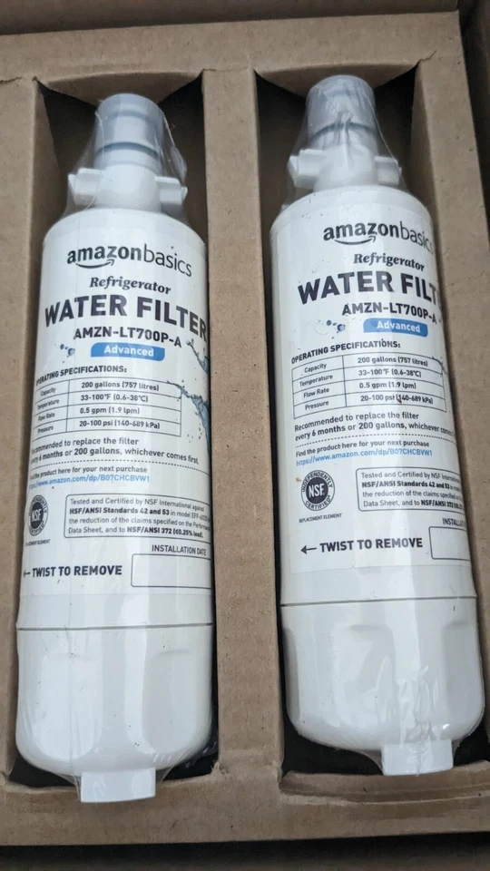 2 PACK LT700P Fit LG LT700P ADQ36006101 Refrigerator Water Filter New - Image 1 of 1