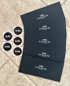 COACH RECEIPT ENVELOPES (5) &/or COACH STICKERS (5):NWOT CHOICE OF SETS - Picture 1 of 10