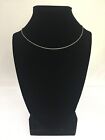 Womens Stainless Steel Twisted 1mm Necklace Chain 17.7" Vintage Necklace Jewelry