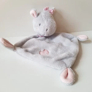 Schmusetuch Babydream Kuscheltuch Nilpferd Rossmann Schnuffeltuch Mädchen Grau - Picture 1 of 8