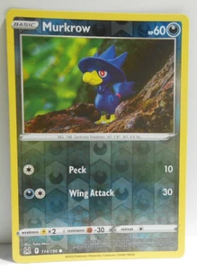 Pokemon TCG Murkrow * 114/196 * Lost Origin * Common * Reverse Holo - Picture 1 of 2