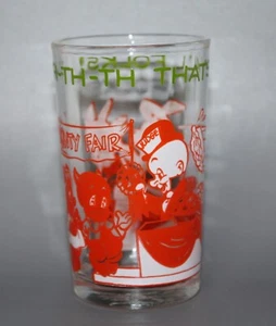 Vintage 1974 Warner Bros Character Glass Tumbler Yosemite Sam on the Bottom - Picture 1 of 5