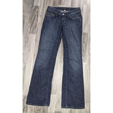 Banana Republic Womens Size 0 Pockets Flare Denim Blue Jeans