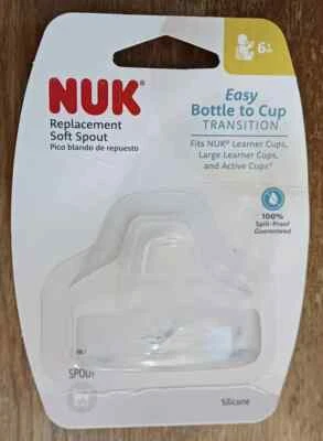 NUK Replacement Soft Silicone Spout 6 Months+ (For Learner & Active Cups) - Image 1 of 2
