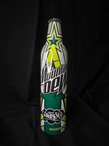 2008 Mountain Dew 16 OZ Aluminum Bottle Green Label Art Unopened - Picture 1 of 6