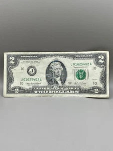2003 circulated $2 Two Dollar Bill Series-A - circulated - Picture 1 of 2