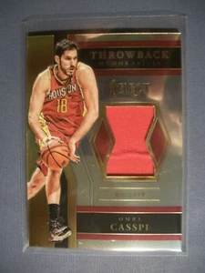 OMRI CASSPI 2017-18 Panini Select Throwback Memorabilia #TM-OCP Rockets - Picture 1 of 1