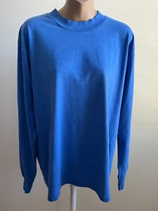 Best Fruit Of The Loom Tshirt, Langarm, blau, Größe L - Bild 1 von 4