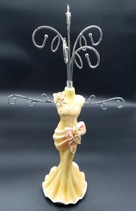 Soporte de exhibición organizador de joyas amarillo dama figura maniquí soporte - Imagen 1 de 3
