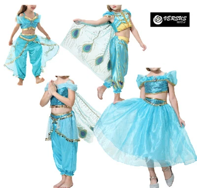 Similaire Jasmine Robe Carnaval Bleu Fille Cosplay Costume JASMIN02 3 4 5 - Photo 1/4